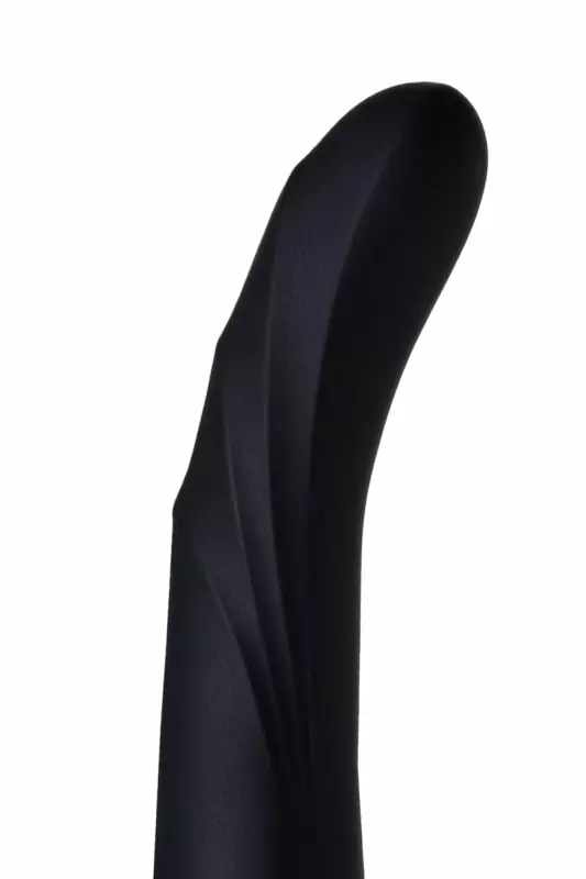 Черный вибратор с функцией ротации Waname D-Splash Tornado, 18,5 см, силикон