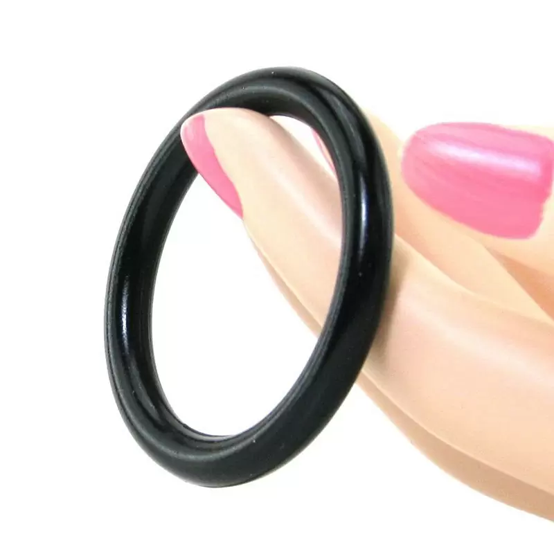 Набор из двух эрекционных колец Silicone Cock Ring Set разного диаметра – черный