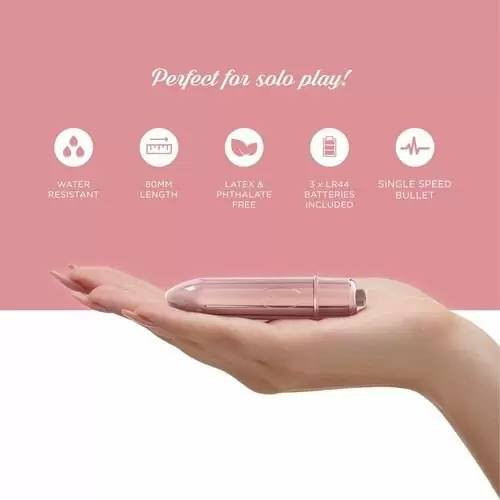 Мини-вибратор So Divine Halo Bullet Vibrator. Золотой