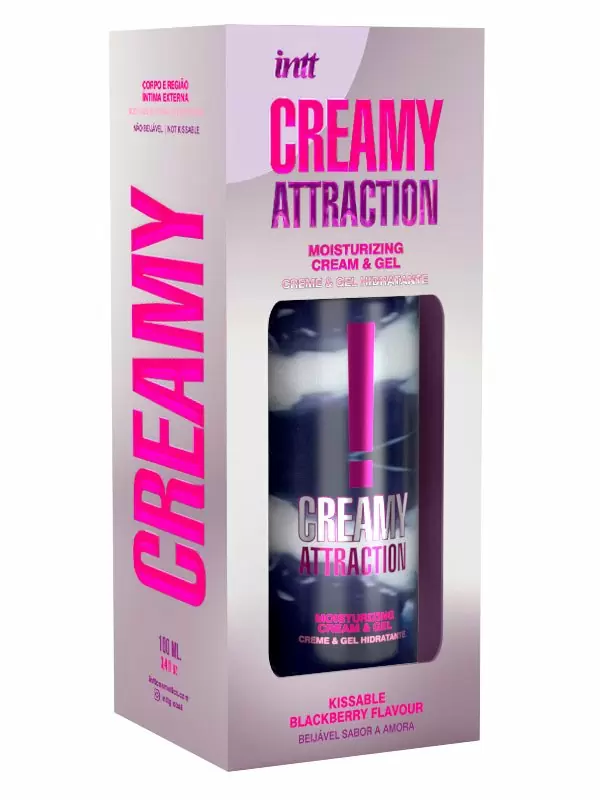 Увлажняющий крем-гель для тела Intt Cosmetics CREAMY ATTRACTION BLACKBERRY, ежевика, 100 мл