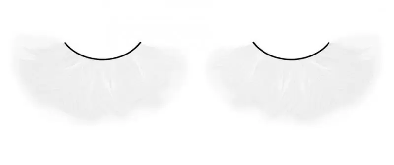 Ресницы перьевые Baci Амадина – белый