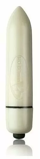 Светящаяся в темноте вибропуля Rock Off. 8 см, ABS-пластик/Красный неон