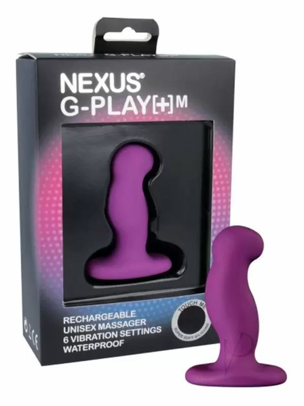 Изогнутая вибровтулка Nexus G Play+, 7,3 см, силикон, фиолетовый