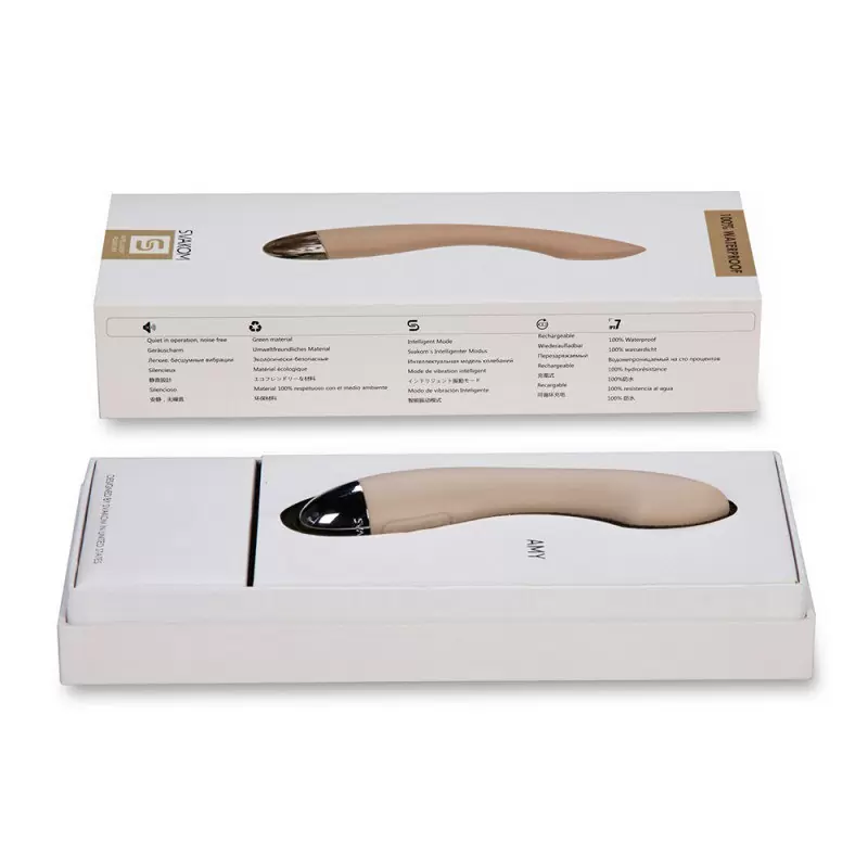 Вибромассажер Amy для точки G с интеллектуальным режимом – бежевый	