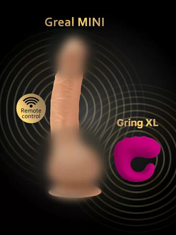 Реалистичный вибратор Gvibe Greal Mini, 18х3,2 см.