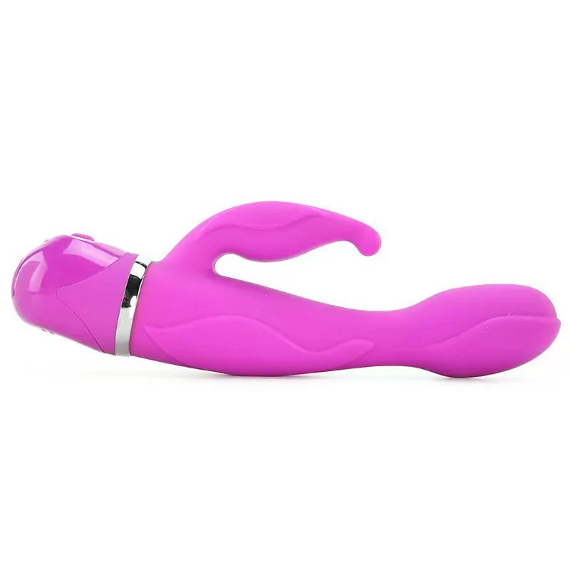 Вибромассажер Power Play Dual Bliss со стимуляцией клитора – фиолетовый
