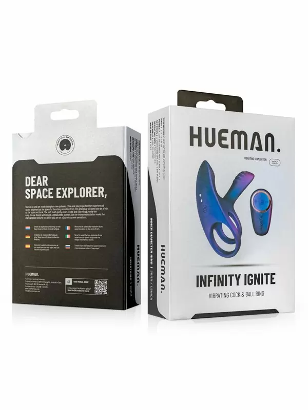 Элегантное эрекционное виброкольцо с клиторальной подушечкой EDC  Infinity Ignite, 12,8 см, 6 режимов, силикон, фиолетовый