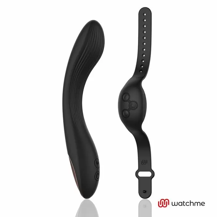 Вибратор для точки G с пультом управления ANNE´S DESIRE CURVE G-SPOT WIRLESS TECHNOLOGY WATCHME BLACK