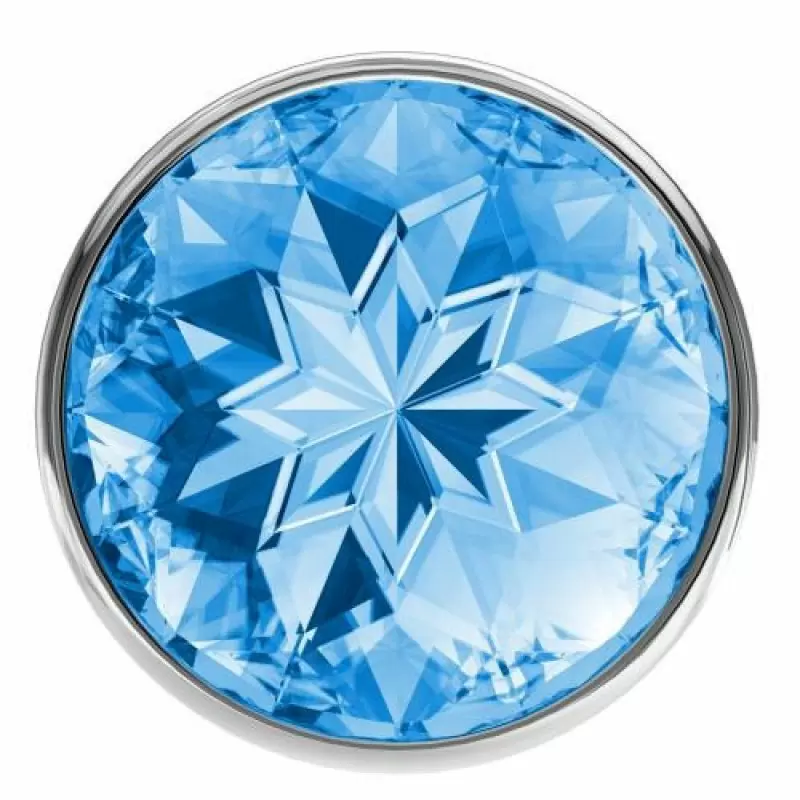 Анальная пробка Diamond Light blue Sparkle Large 4010-04Lola