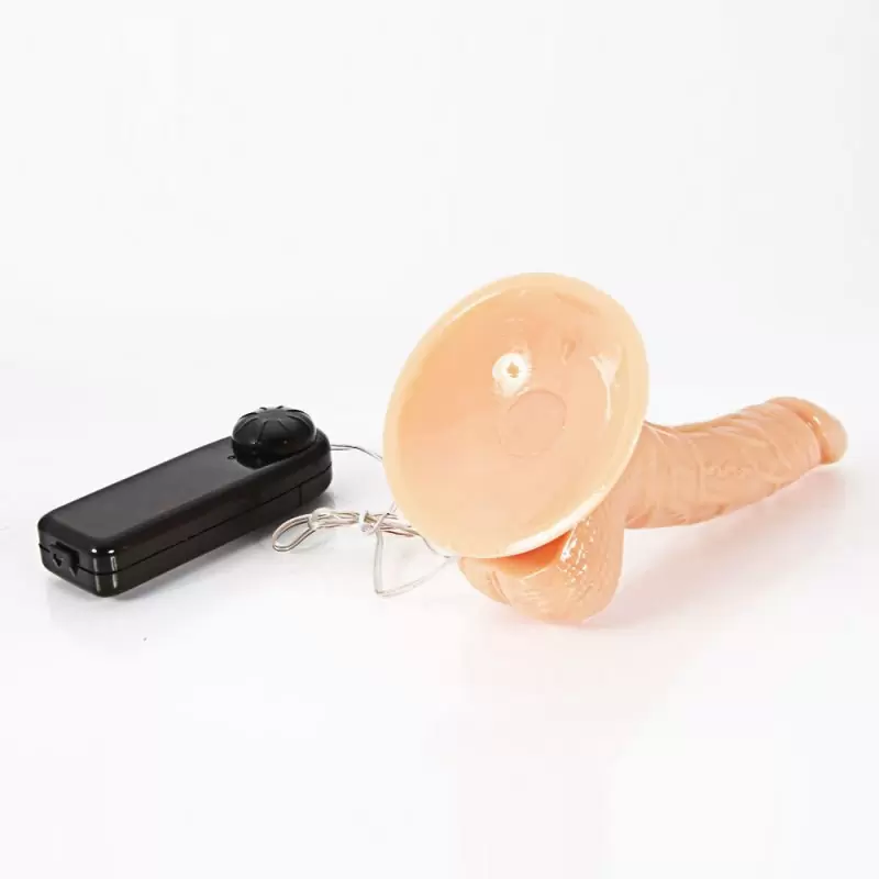 Реалистичный дилдо с ротацией на присоске Super Rota Dong – телесный