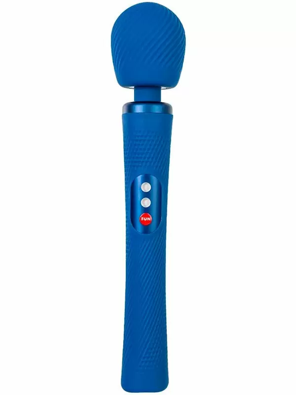 Мощный вибратор Fun Factory VIM VIBRATING WAND, 5 скоростей, силикон, синий