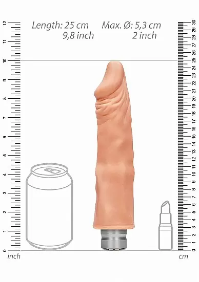 Фаллоимитатор с вибрацией Vibrating Dildo - 23 см.