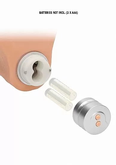 Фаллоимитатор с вибрацией Vibrating Dildo With Balls - 17 см.