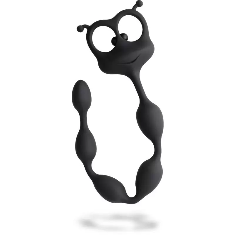 Анальная цепочка Fun Factory Flexi Felix, 32 см, 5 бусин, черный