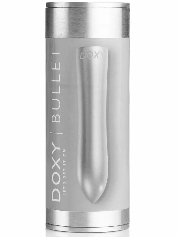 Футуристичная вибропуля Doxy Bullet серебряная, 7 режимов, 12 см, алюминий, серебристый