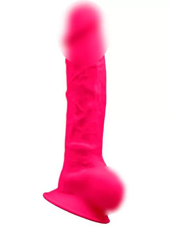 Реалистичный фаллоимитатор SILEXD Model 3, с мошонкой, 20 см, силикон, розовый