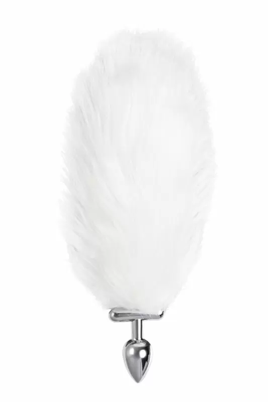 Анальная втулка со светящимся хвостом. 5.5 см, металл