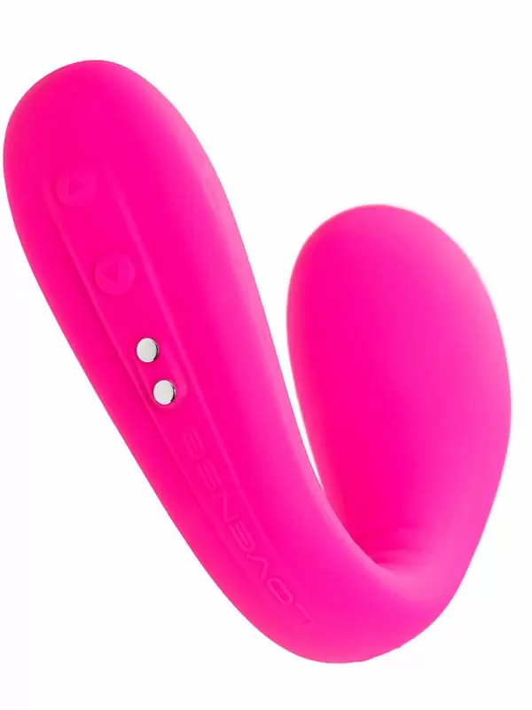 Многофункциональный вибратор Lovense Dolce, управлением через приложение, 19,8 см, розовый