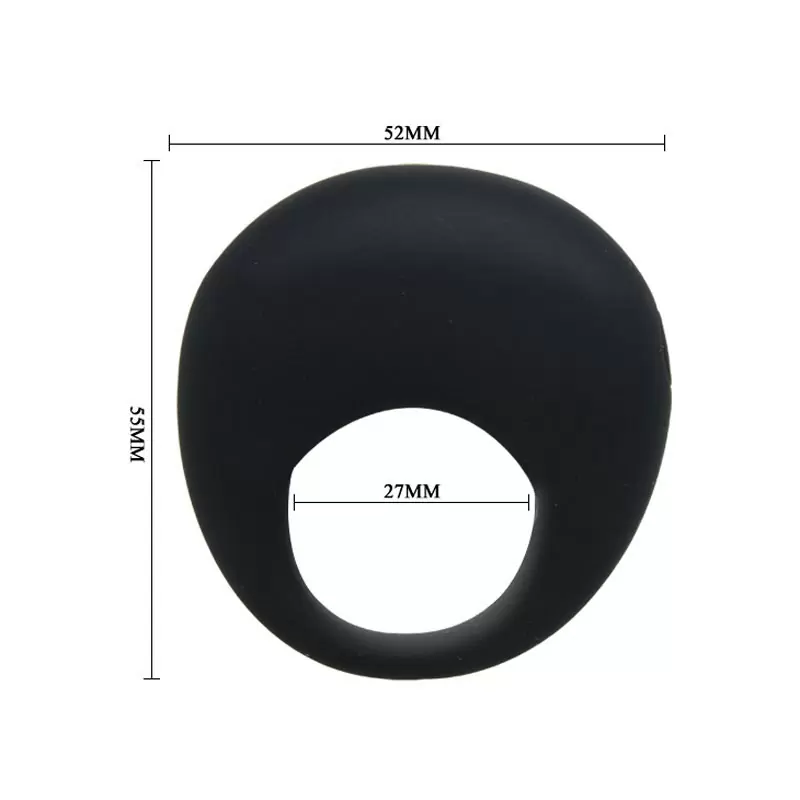 Эрекционное виброкольцо Trap – черный