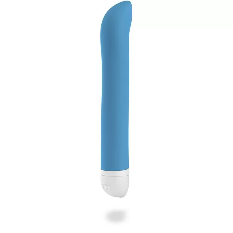 Элегантный вибратор Fun Factory Joupie, с загнутым кончиком, 18,2 см, голубой