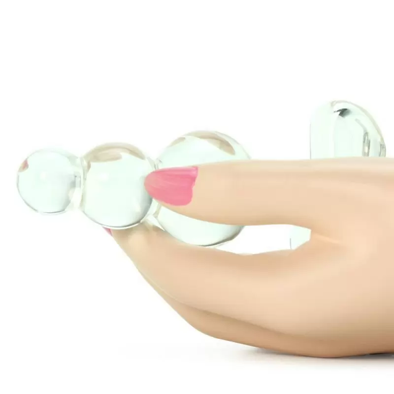 Анальная елочка Icicles No. 47 из стекла – прозрачный