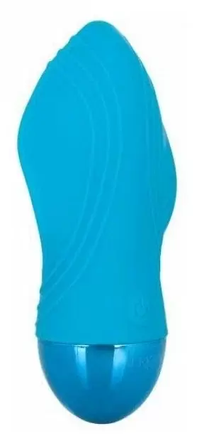 Компактный стимулятор клитора Tremble Kiss, 10 режимов, 12 см, голубой