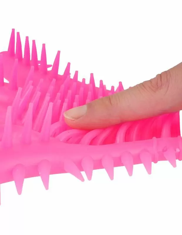 Перчатка для стимуляции эрогенных зон Neon Luv Glove - розовый