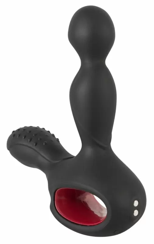 Массажер простаты с нагревом, ротацией и пультом ДУ Silicone Prostate Plug: 14.5 см, 13 режимов, силикон