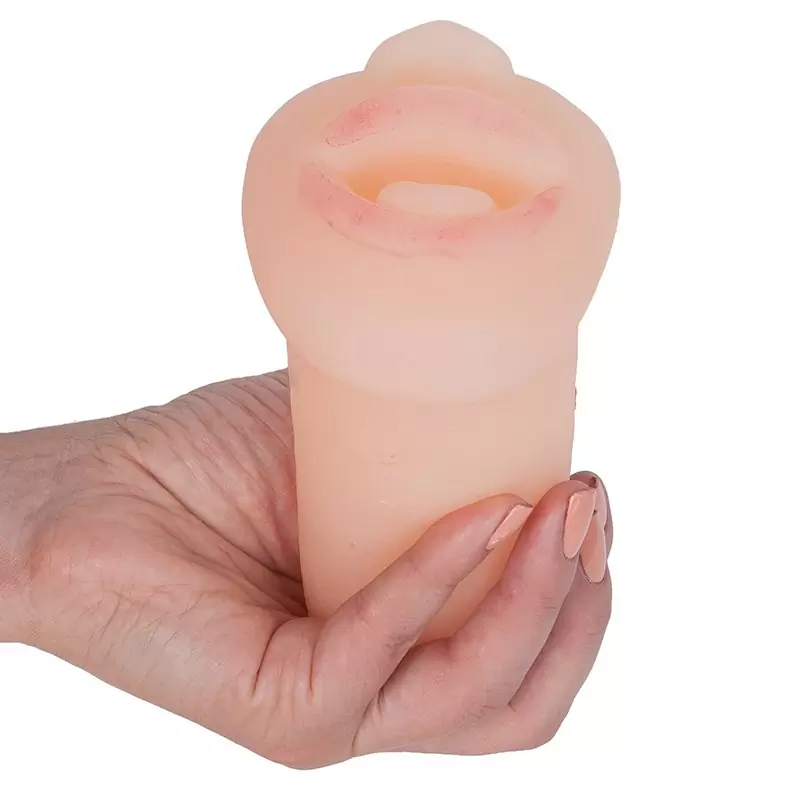 Мастурбатор-ротик Magic Flesh Mouth с вибрацией – телесный