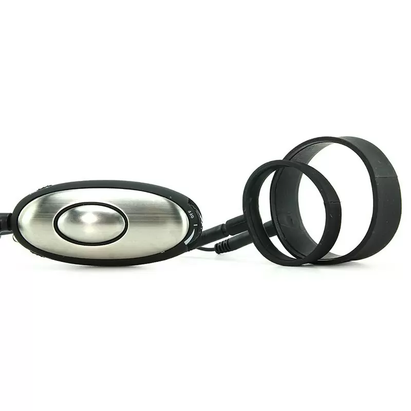 Электро-кольца Silicone Cock Straps на пенис и мошонку – черный