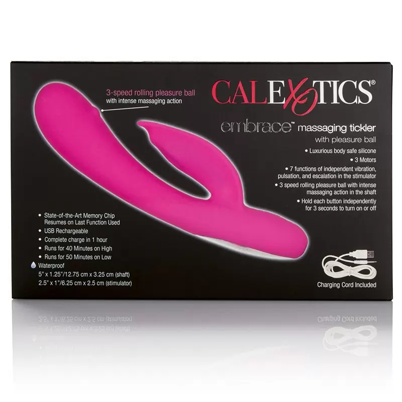 Вибромассажер Embrace Massaging Tickler перезаряжаемый – розовый