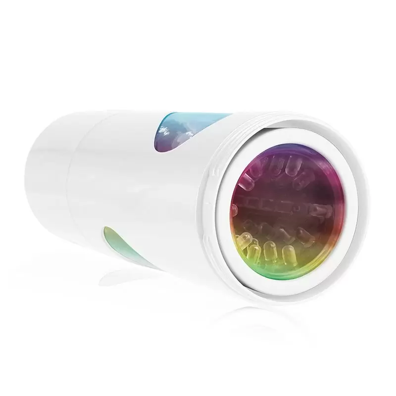 Перезаряжаемый мастурбатор вагина Roto-Bator Pussy с ротацией - серебристый