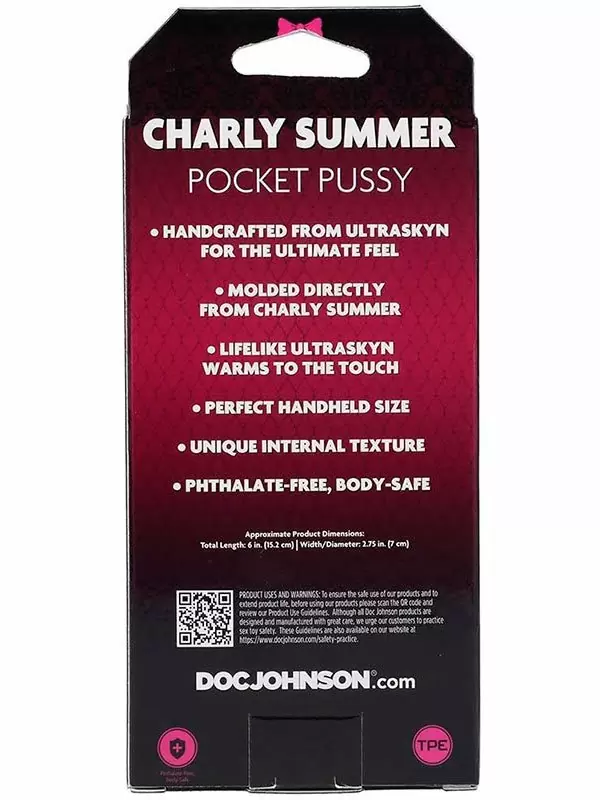 Реалистичный мастурбатор Doc Johnson Signature Strokers Charly Summer, ТПЕ, 14 см