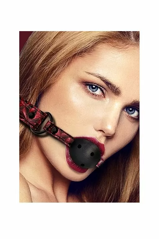 Дышащий кляп-шарик Breathable Luxury Ball Gag — удобный и стильный