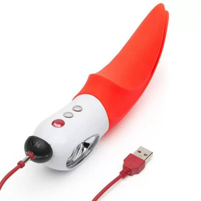 Универсальный вибратор Fun Factory Volta со стимулирующими лепестками, 12 режимов, с функцией блокировки, оранжевый