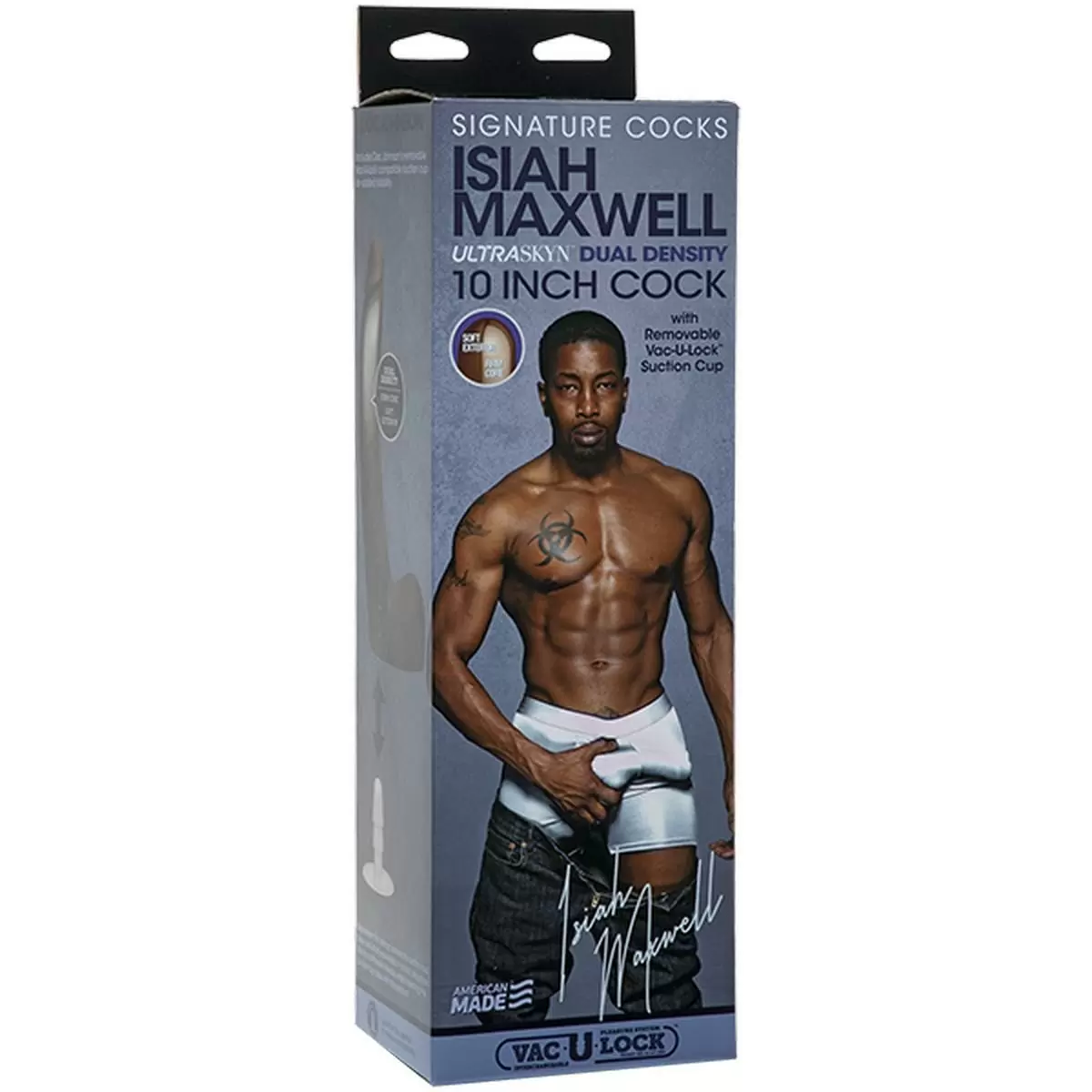 Фаллоимитатор реалистик Isiah Maxwell 10 ULTRASKYN™ со съемной присоской