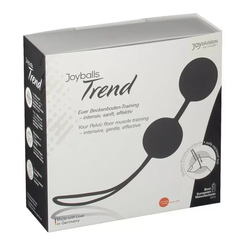 Вагинальные шарики Joyballs Trend со смещенным центром тяжести – черный