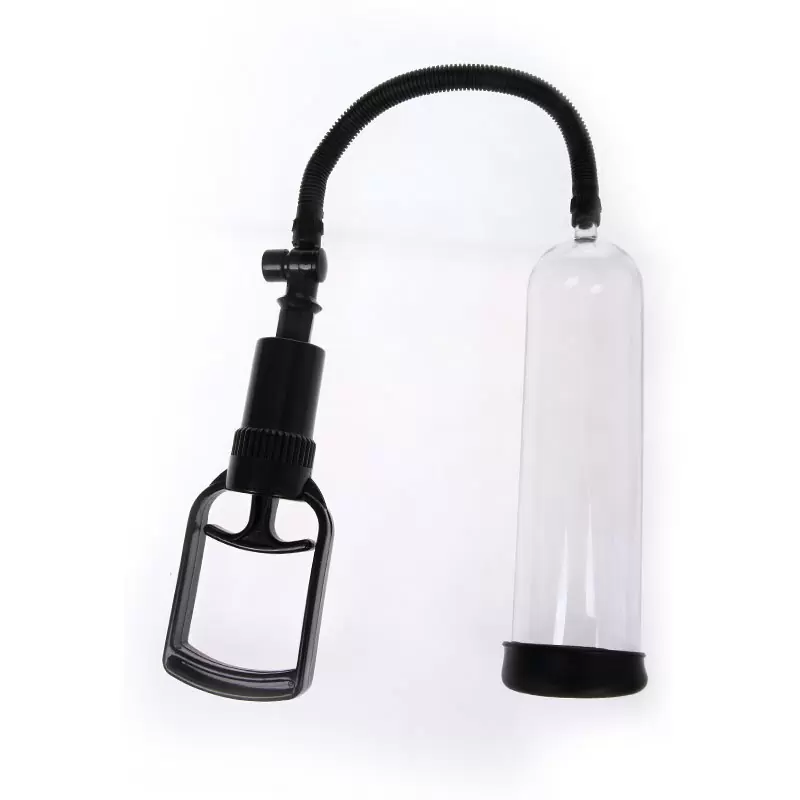 Мужская вакуумная помпа с 4-мя уплотнителями Penis Pump – прозрачный с черным