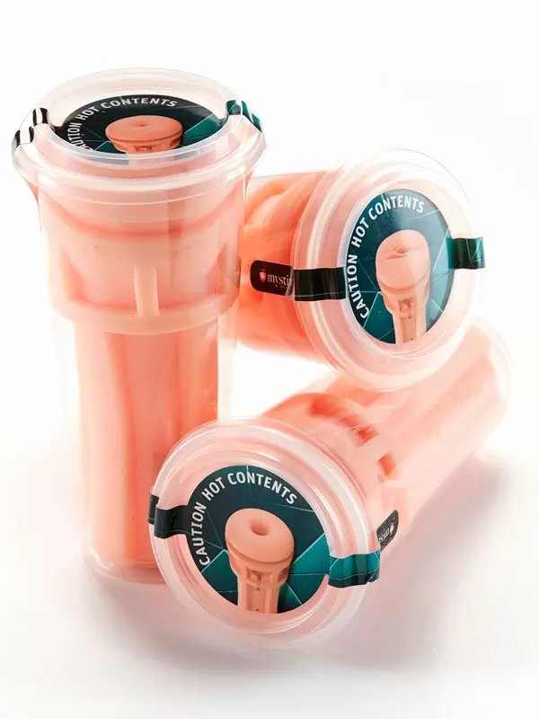 Рукав для мастурбатора Mystim Opus E Anus, внутренний, 17,5 см, ТПЕ, телесный