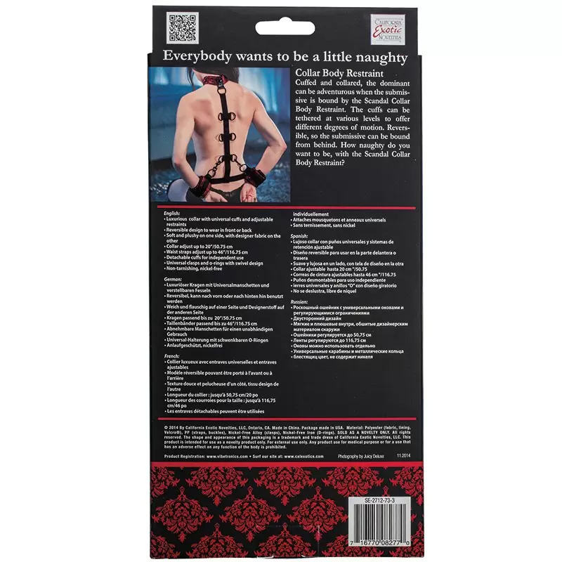 Фиксация для рук и шеи Scandal Collar Body Restraint	