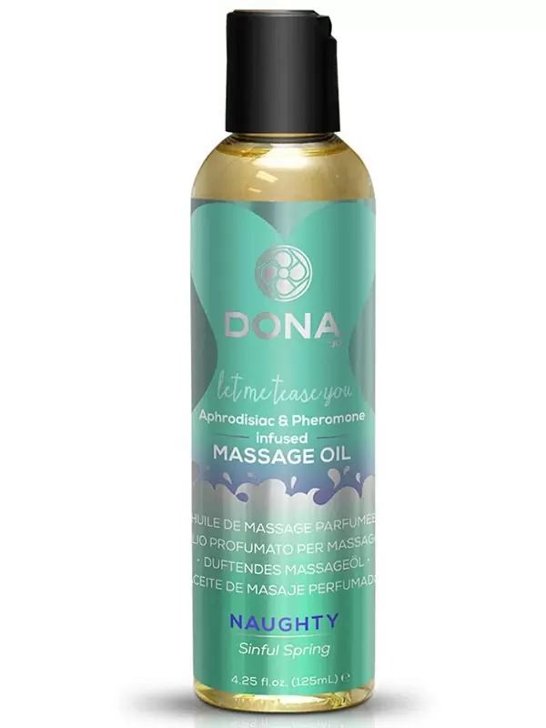 Массажное масло Dona Let Me Tease You Naughty c феромонами – весенний, 125 мл