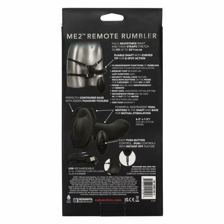 Страпон с вибрацией Remote Rumbler