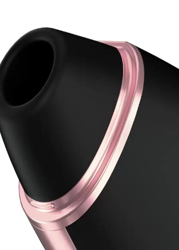 Вакуумно-волновой стимулятор клитора Satisfyer Love Triangle, управление через приложение, 9 см, черный