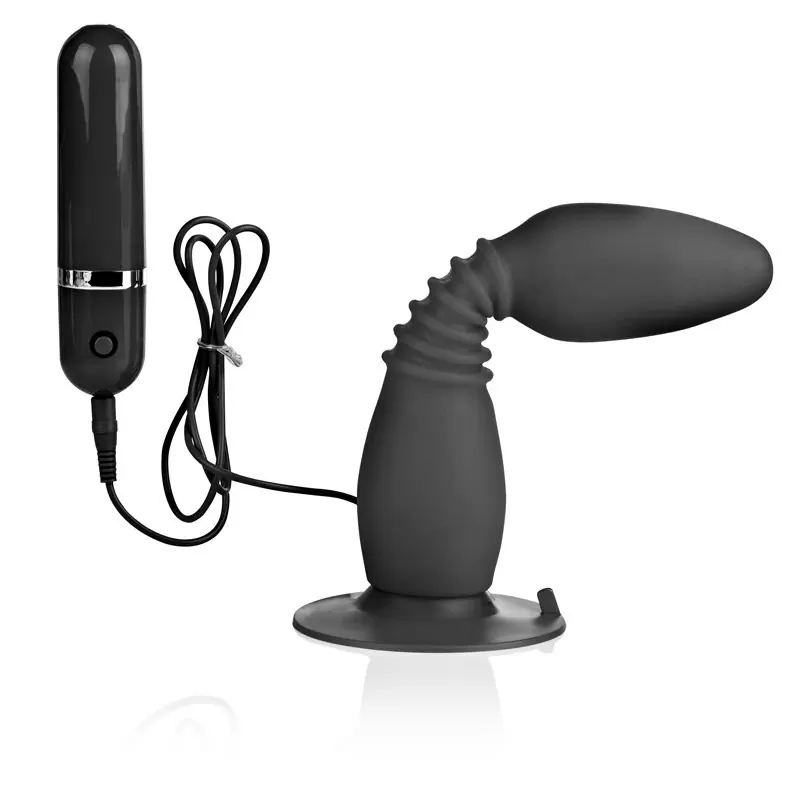 Гибкая анальная пробка с вибрацией COLT Easy Flex Glider – черная