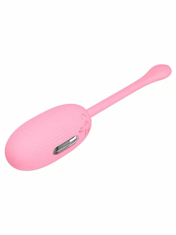 Интерактивное виброяйцо Pretty Love Doreen с электростимуляцией, управлением через приложение, 19 см, силикон, розовый 34