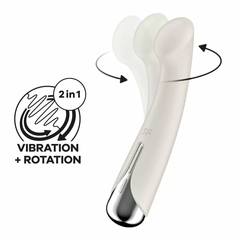 Вибратор для точки G Spinning G-Spot 1 (beige)