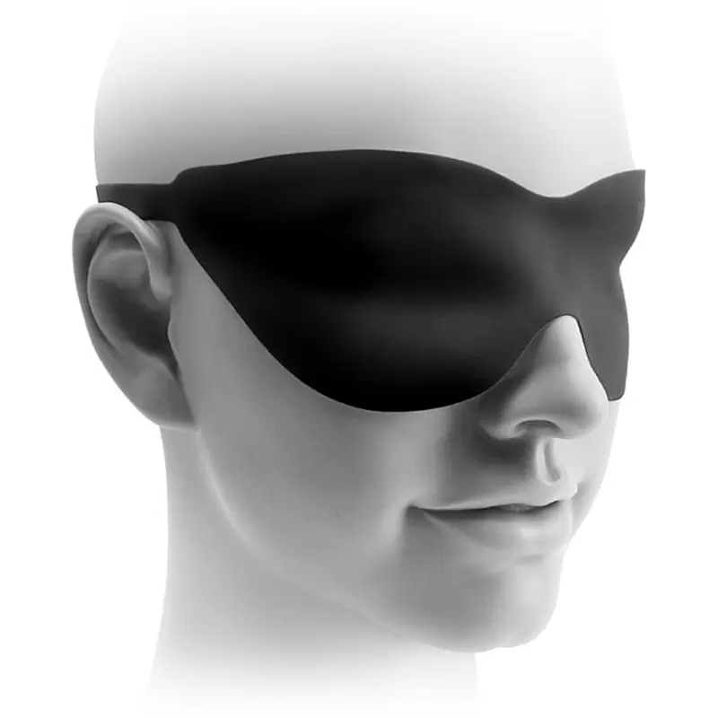 Кляп-расширитель и маска на глаза Fetish Fantasy Elite 1,5” – черный