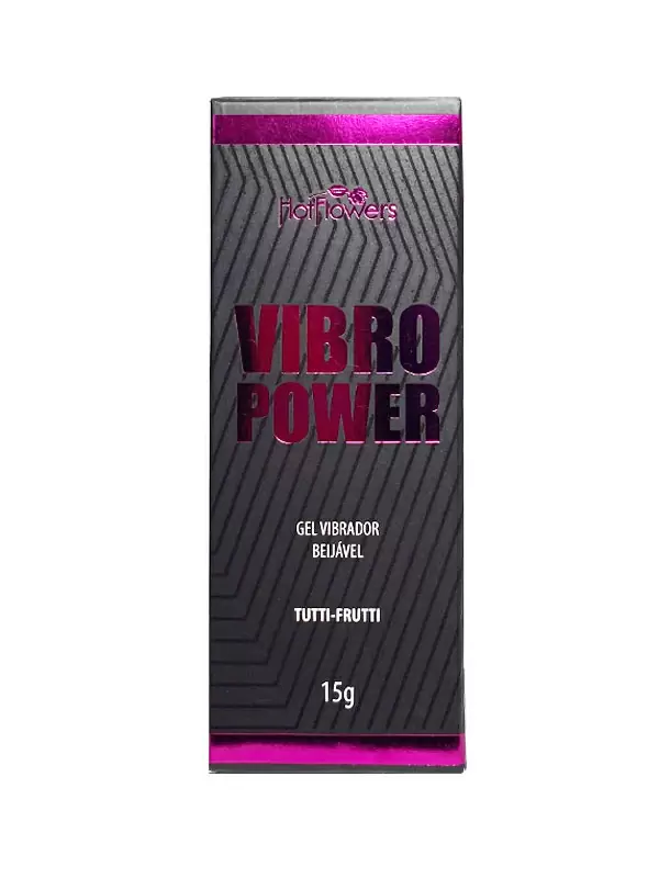 Жидкий вибратор Hot Flowers Vibro Power, тутти-фрутти, 15 мл