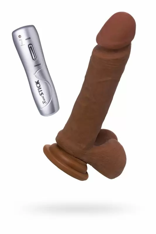 Реалистичный ротатор TOYFA RealStick Elite Mulatto на присоске 16 см – мулат