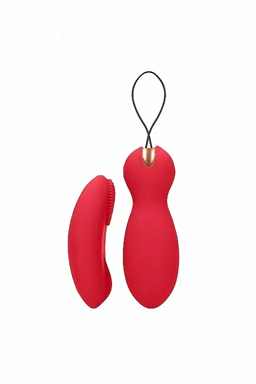 Виброшарики с вибропультом управления Purity (красные)